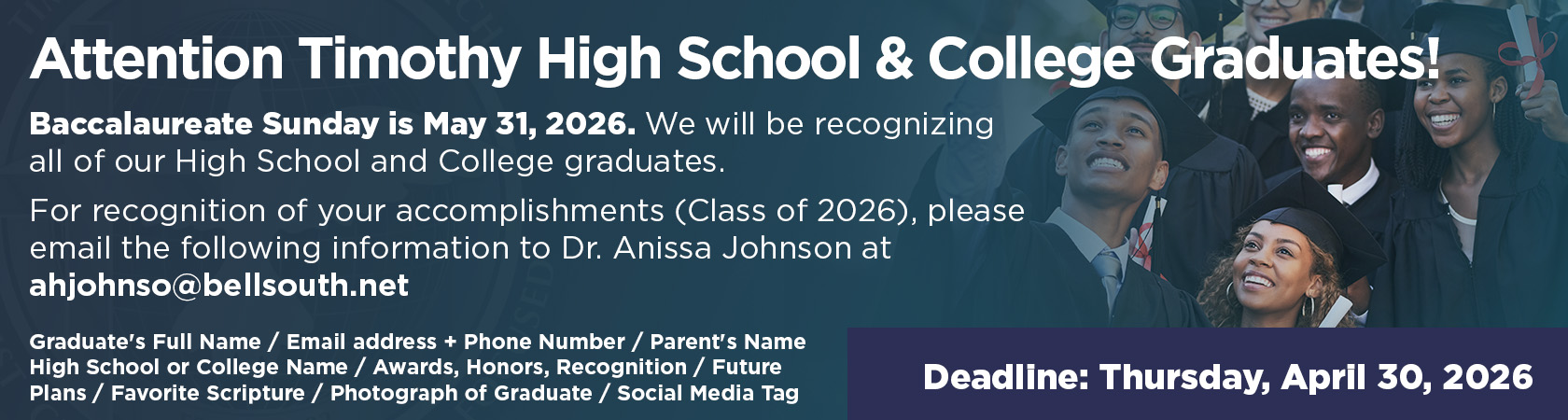 Baccalaureate Sunday 2026_banner 2