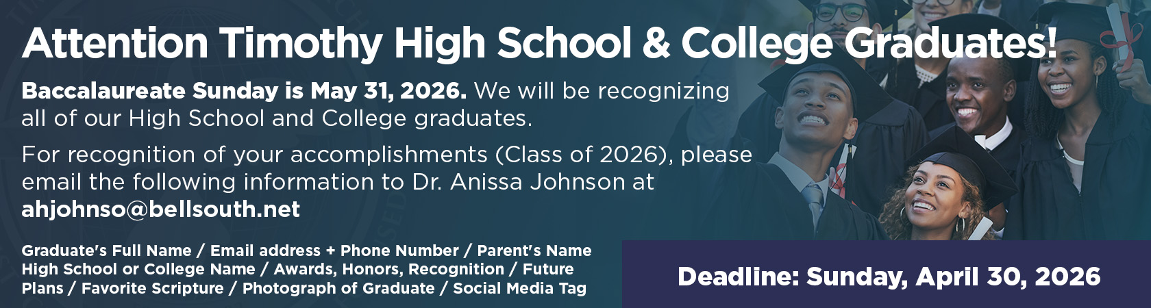 Baccalaureate Sunday 2026_banner